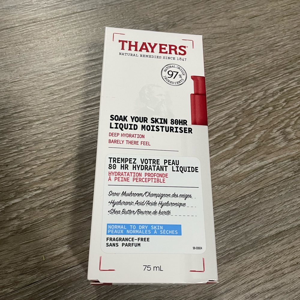 BNIB thayers 80 hr moisture